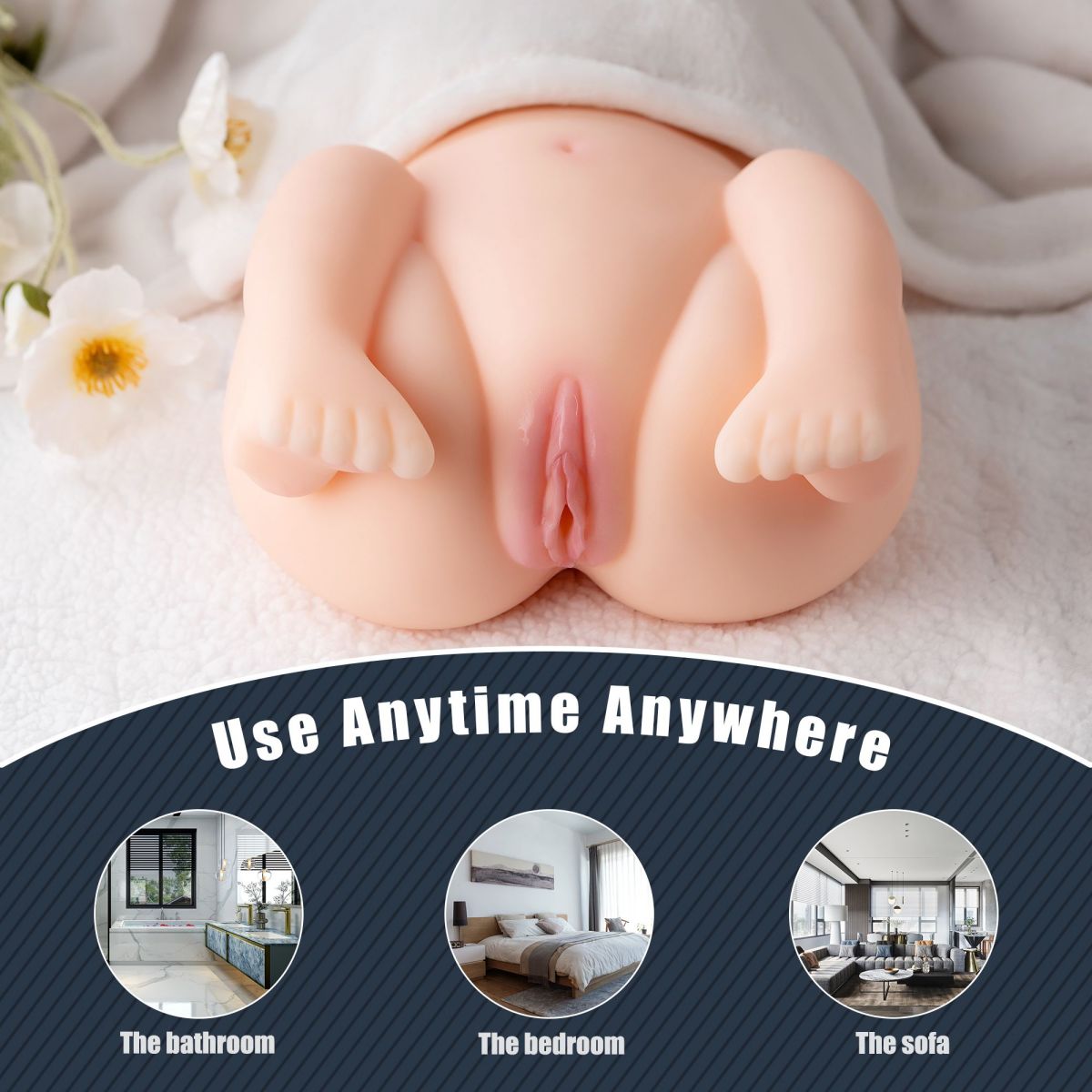 Torso Búp Bê 3D Mini Thực Tế 2.1kg Siêu Mềm