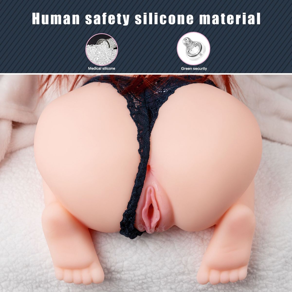 Torso Búp Bê 3D Mini Thực Tế 2.1kg Siêu Mềm