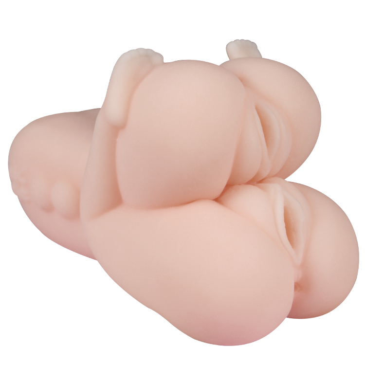 Pocket Vagina TPE Torso 1KG 2 Lỗ, Siêu Mịn Mạnh Liệt!