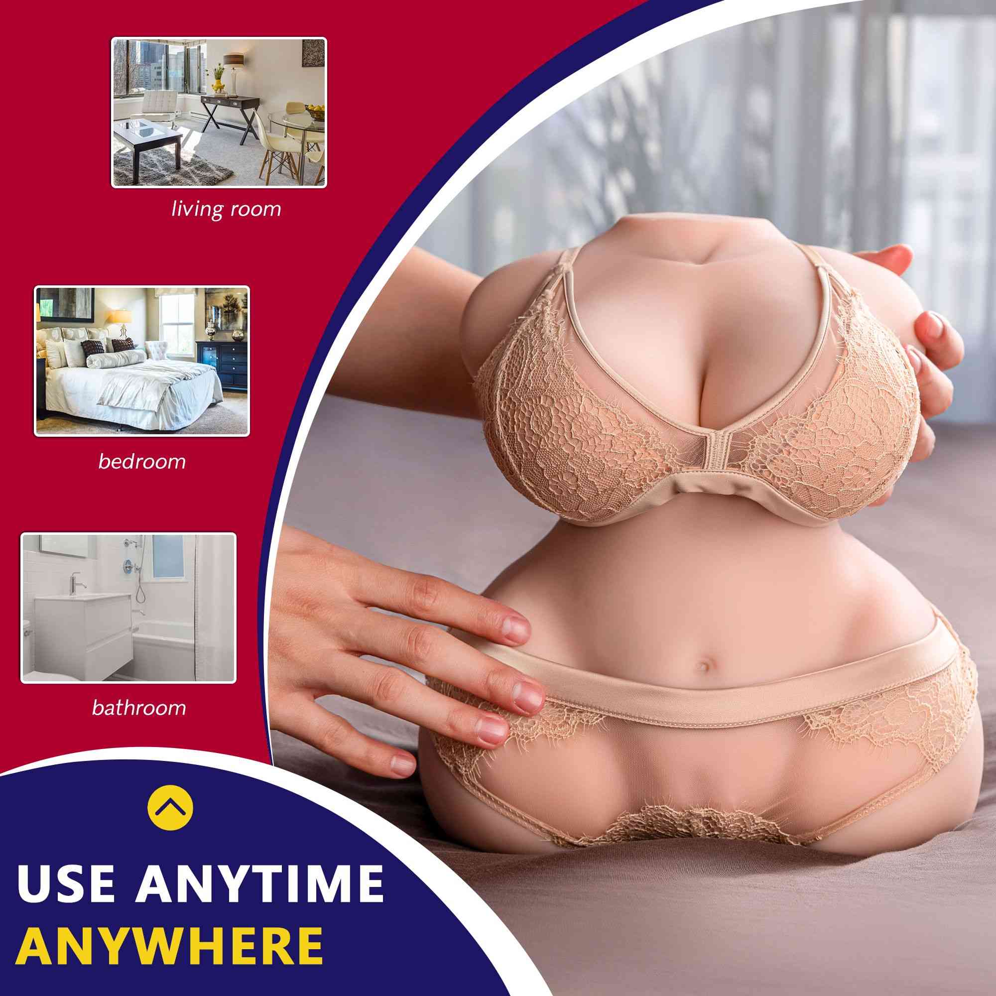 Torso doll béo 5kg ngực nảy mông bự dễ mang sướng mê