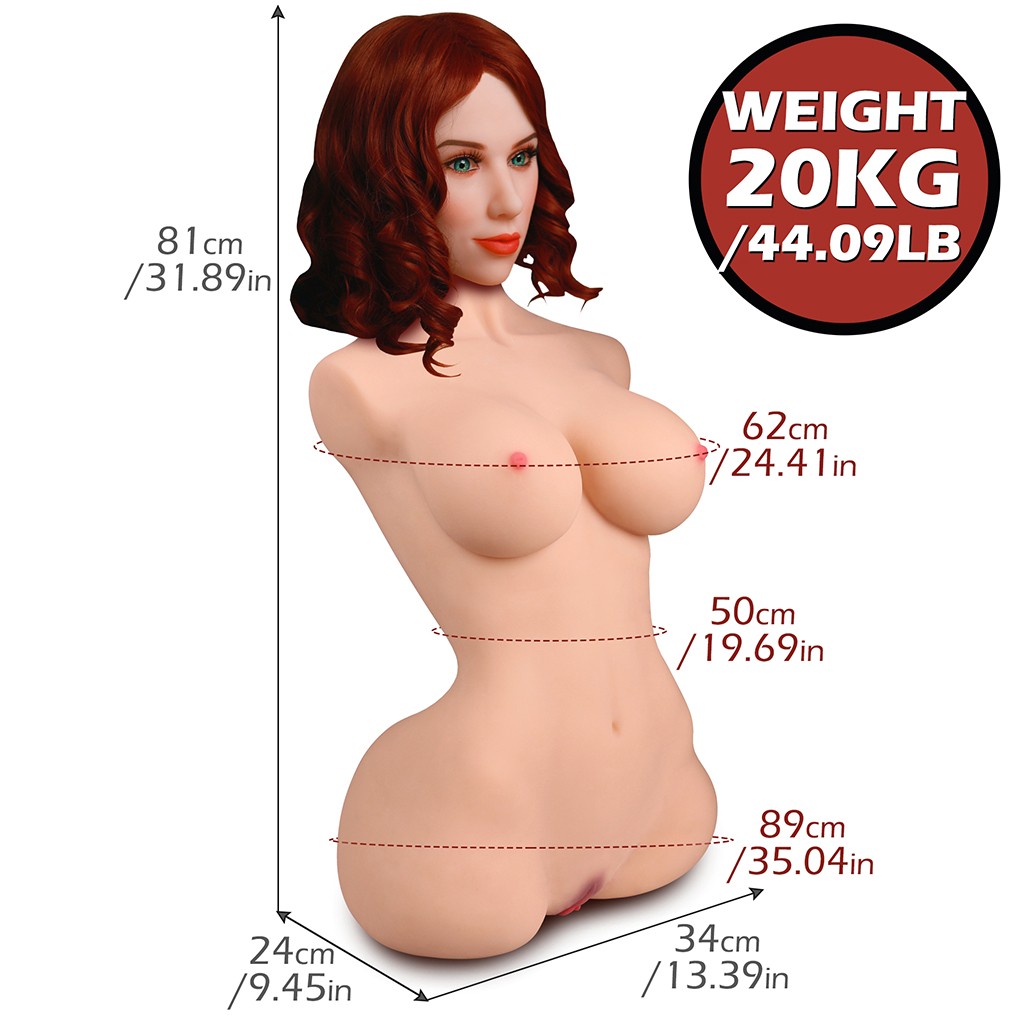 Torso Female Love TPE 20kg siết chặt âm hậu thực tế