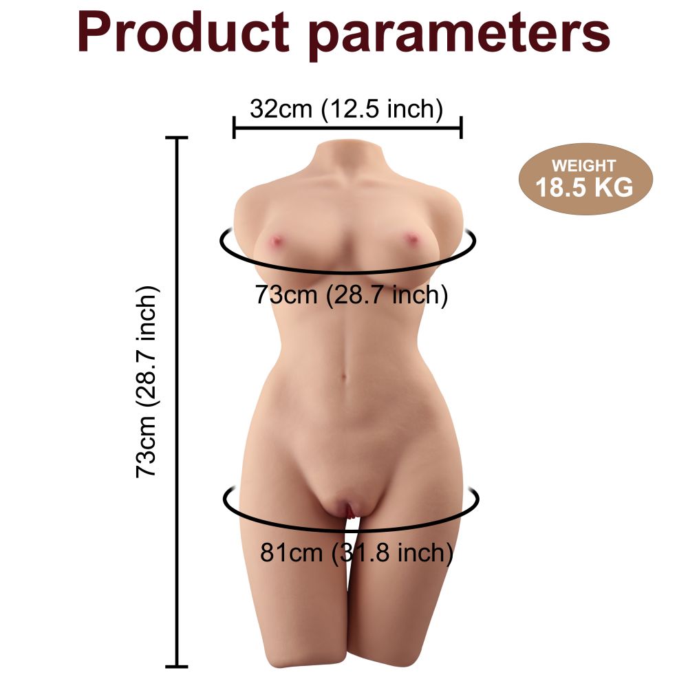 Lauren Half Torso Doll 8.4kg Ngực To Dễ Mang