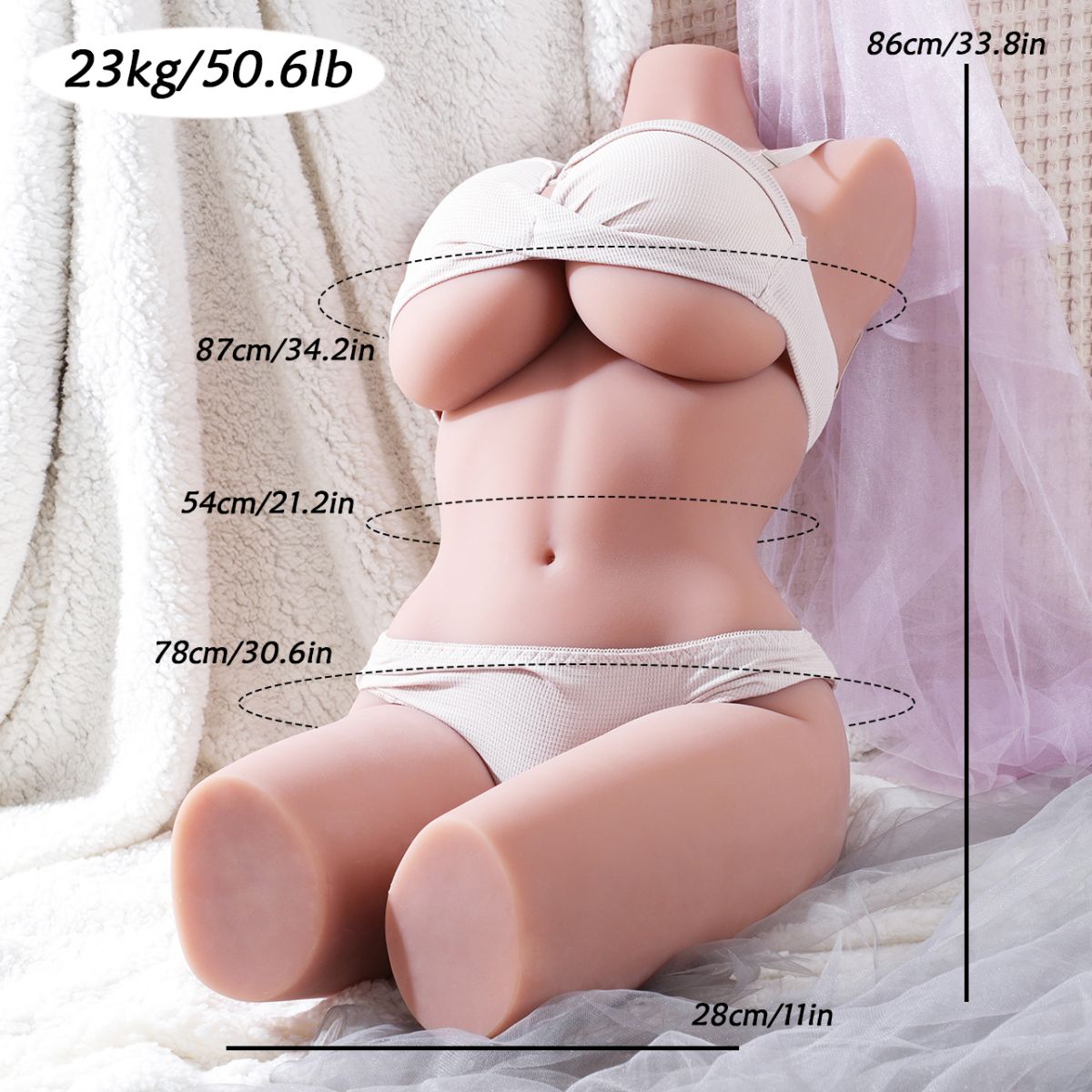 Búp Bê Torso Mông Ngực Béo 10kg Thực Tế Đỉnh Cao