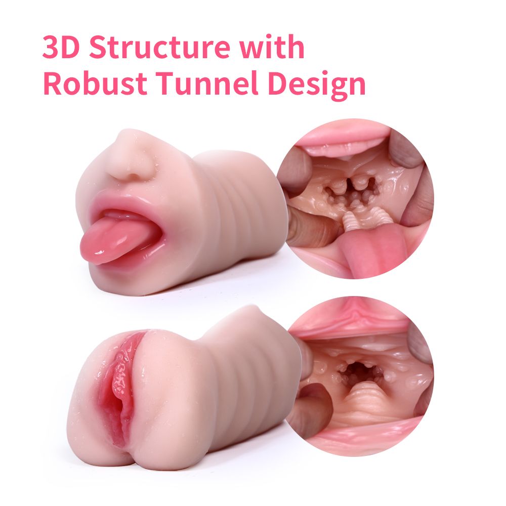 Pocket Pussy Mini Torso Dual Channel Giấu Kín Thực Tế Đỉnh