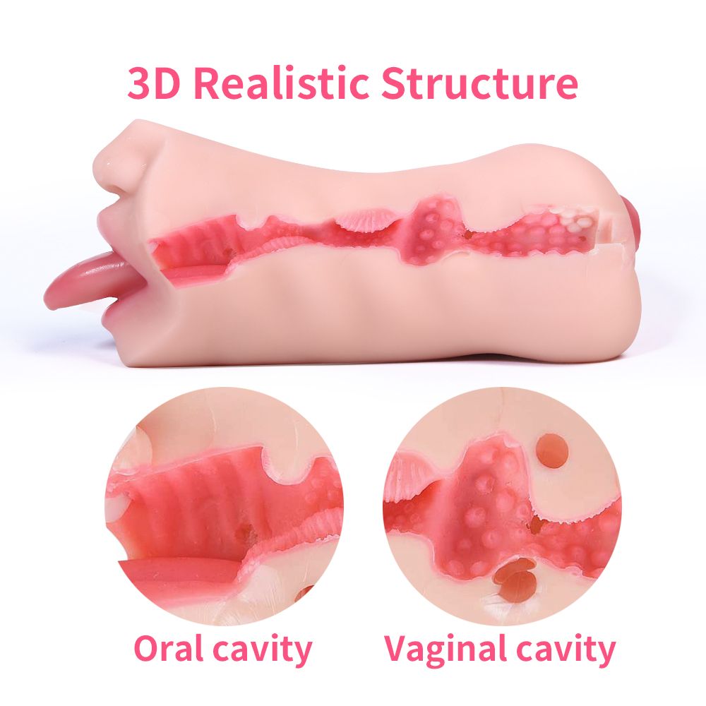 Pocket Pussy Mini Torso Dual Channel Giấu Kín Thực Tế Đỉnh