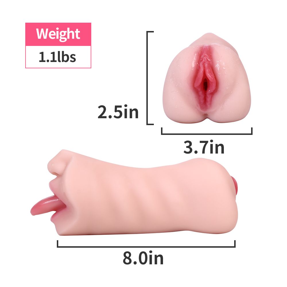 Pocket Pussy Mini Torso Dual Channel Giấu Kín Thực Tế Đỉnh