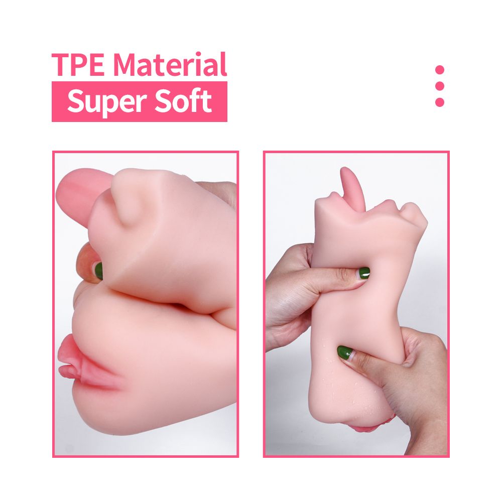 Pocket Pussy Mini Torso Dual Channel Giấu Kín Thực Tế Đỉnh