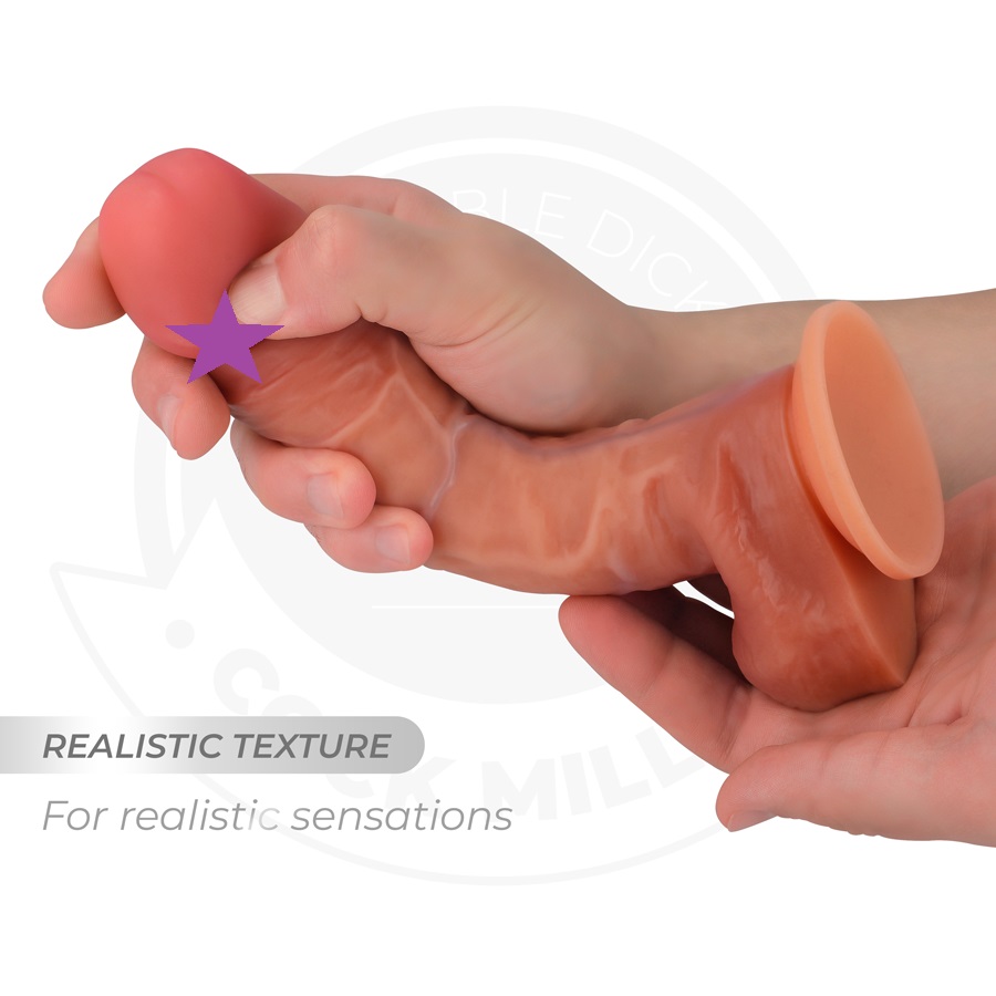 Cock Miller 19.3cm dương vật giả silicone Tây Ban Nha thực tế