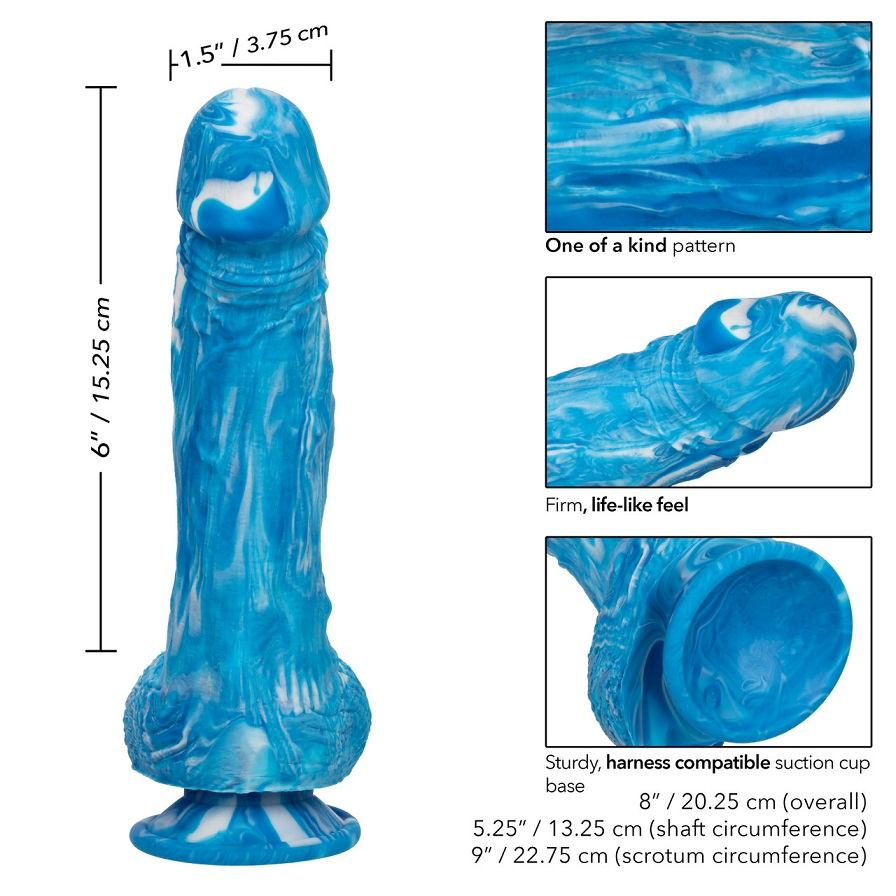 Dildo CEN 6 Fake 20cm Xanh Siêu Thực Rẻ Đẹp Khoái Lạc