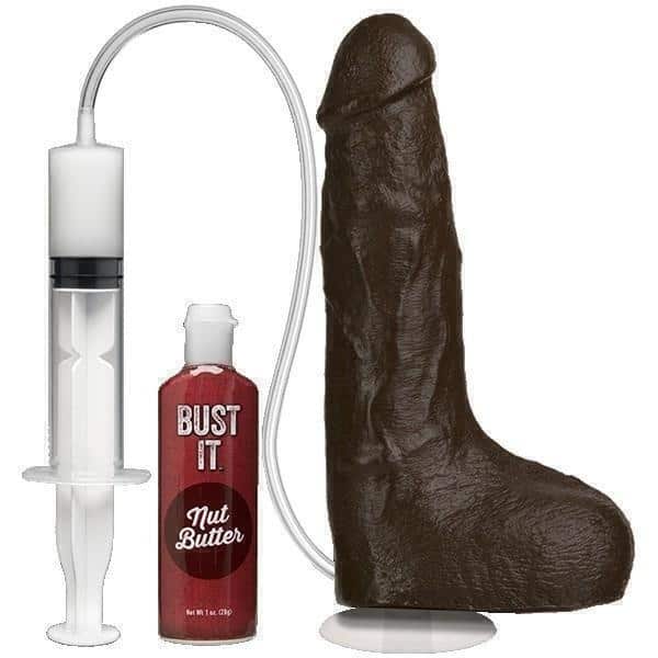Doc Johnson Bust It Squirting 23.4cm Chocolate Phun Nóng