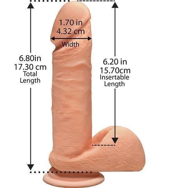 Dildo Ultraskyn Doc Johnson 17.8cm Vanilla Thật Mạnh Siêu Đỉnh