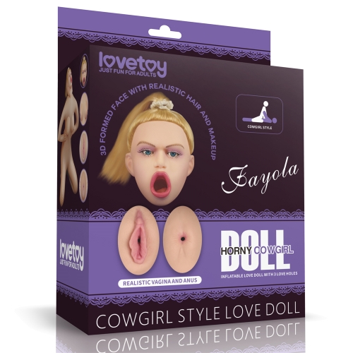 Búp bê thổi hơi Lovetoy nữ cưỡi ngựa 93cm da thịt 