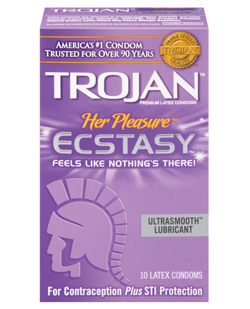 Trojan Her Pleasure Ecstasy Bao Cao Su Gợn Sóng Hạnh Phúc 