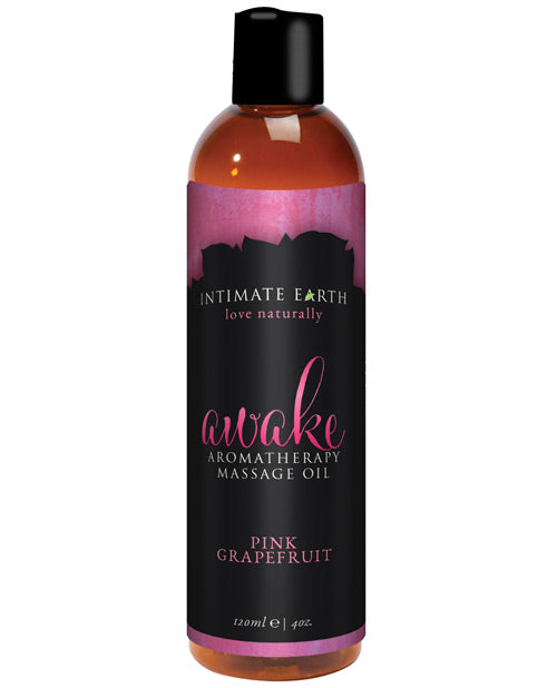 Intimate Earth Awake Dầu Massage Bưởi Hồng Thư Giãn 