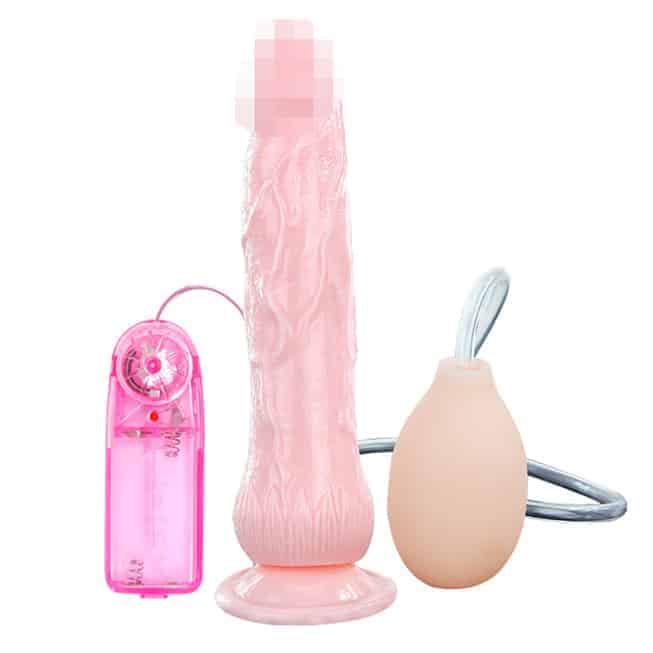 Baile Eros Fountain Dildo Phun + Dao Động Hồng 21cm