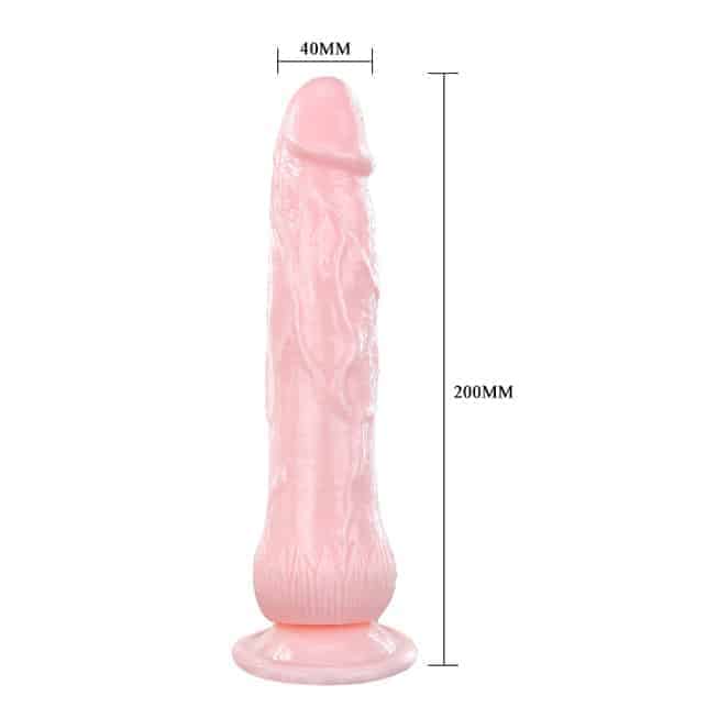Baile Eros Fountain Dildo Phun + Dao Động Hồng 21cm