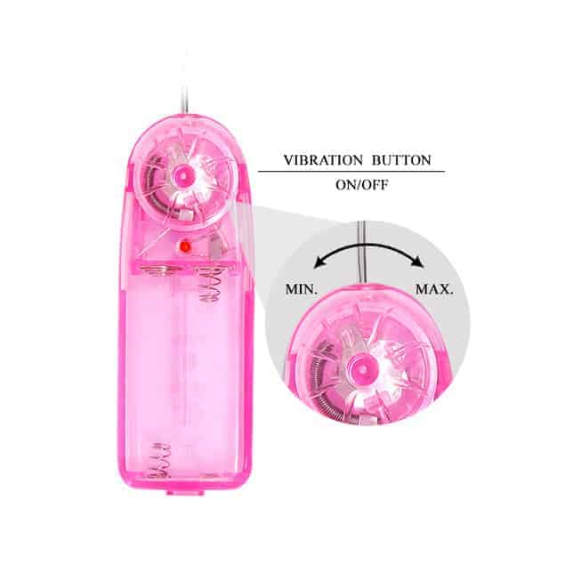 Baile Eros Fountain Dildo Phun + Dao Động Hồng 21cm