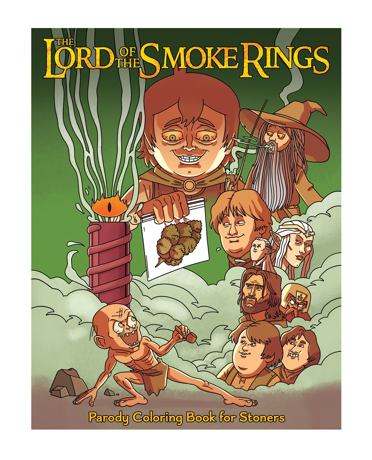 Sách Tô Màu Lord Smoke Rings Parody Hài Hước Siêu Chill 