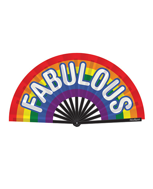 Quạt Tay Fabulous Wood Rocket Cầu Vồng Tự Hào 