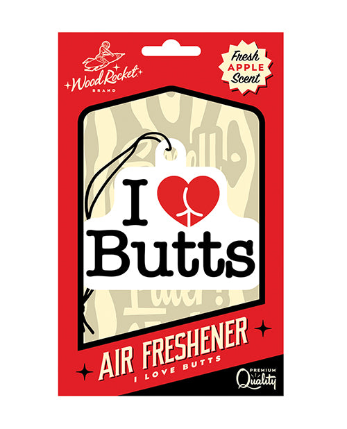 Wood Rocket Butts Freshener - Táo Xanh Treo Xe Yêu Mông Hài Hước 