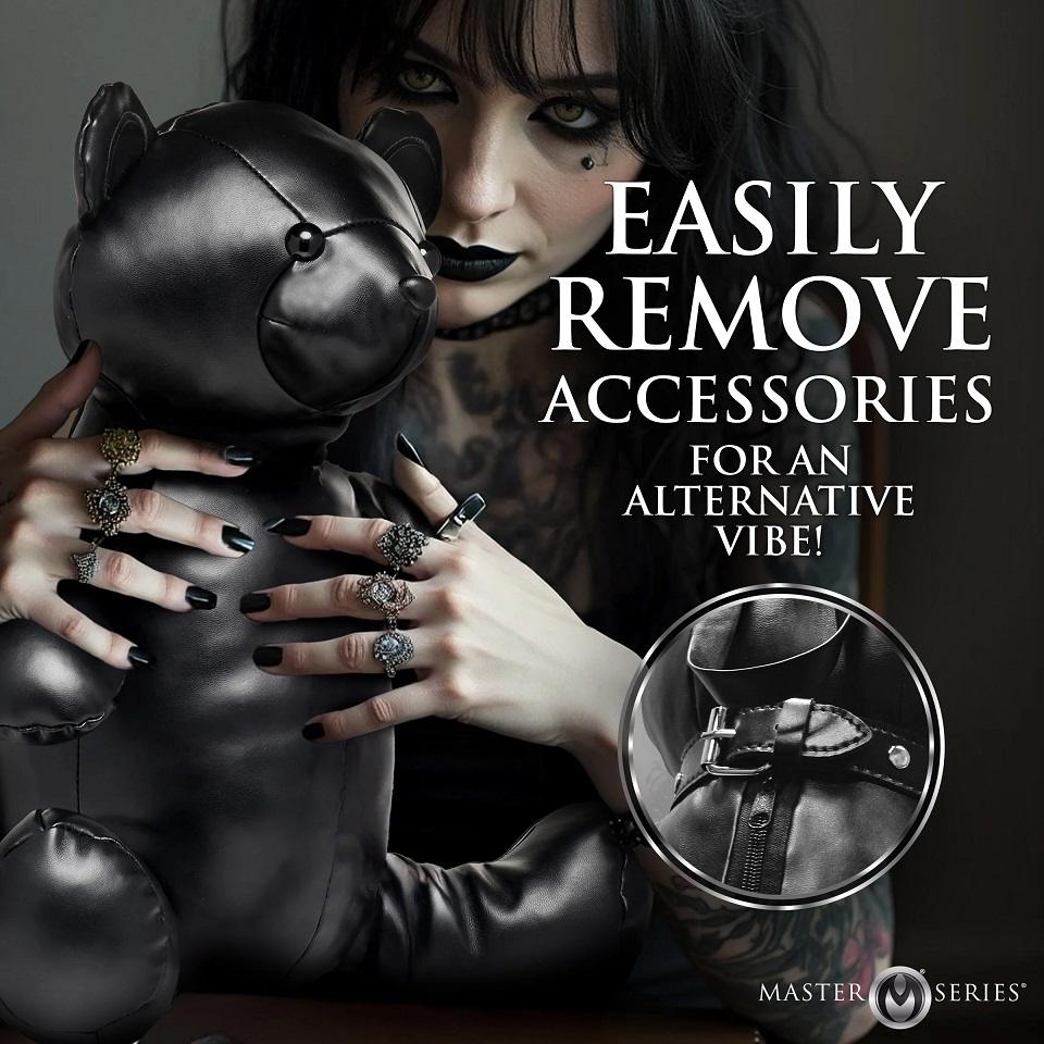 Master Series BDSM Bear Backpack Đen Phong Cách Nô Lệ