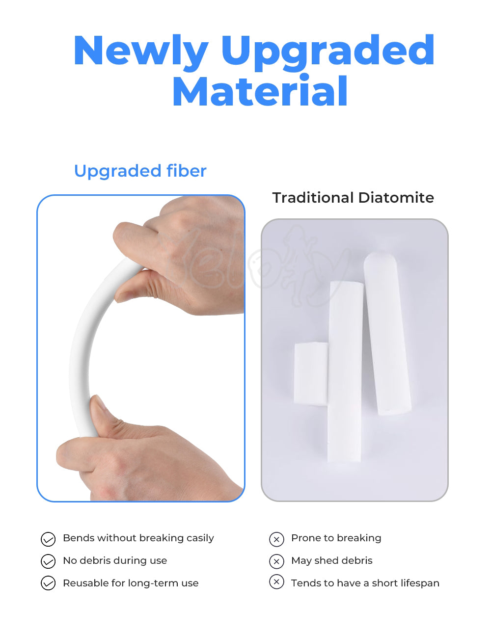 Yeloly 2Pcs Que Khô Doll Vệ Sinh Nhanh Sạch Sướng