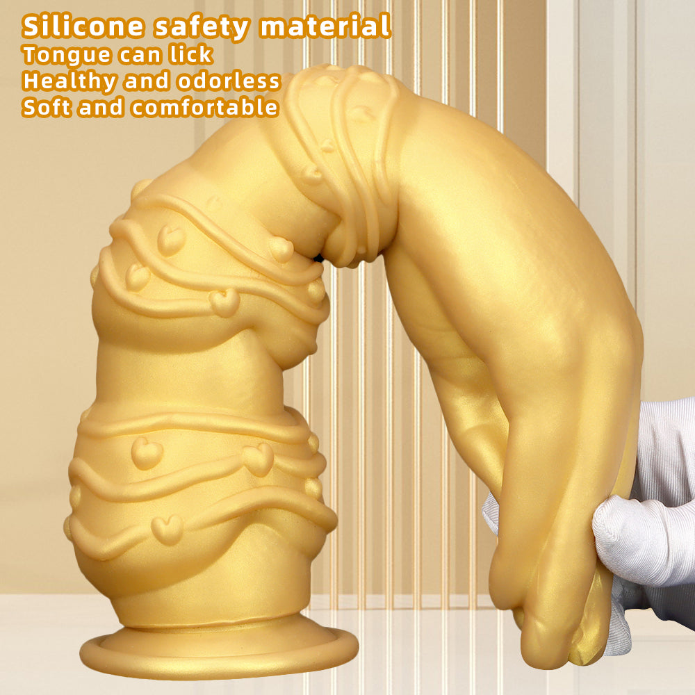 Fist Dildo 13Inch Tay Vàng Silicone Khổng Lồ Sâu Thực Tế