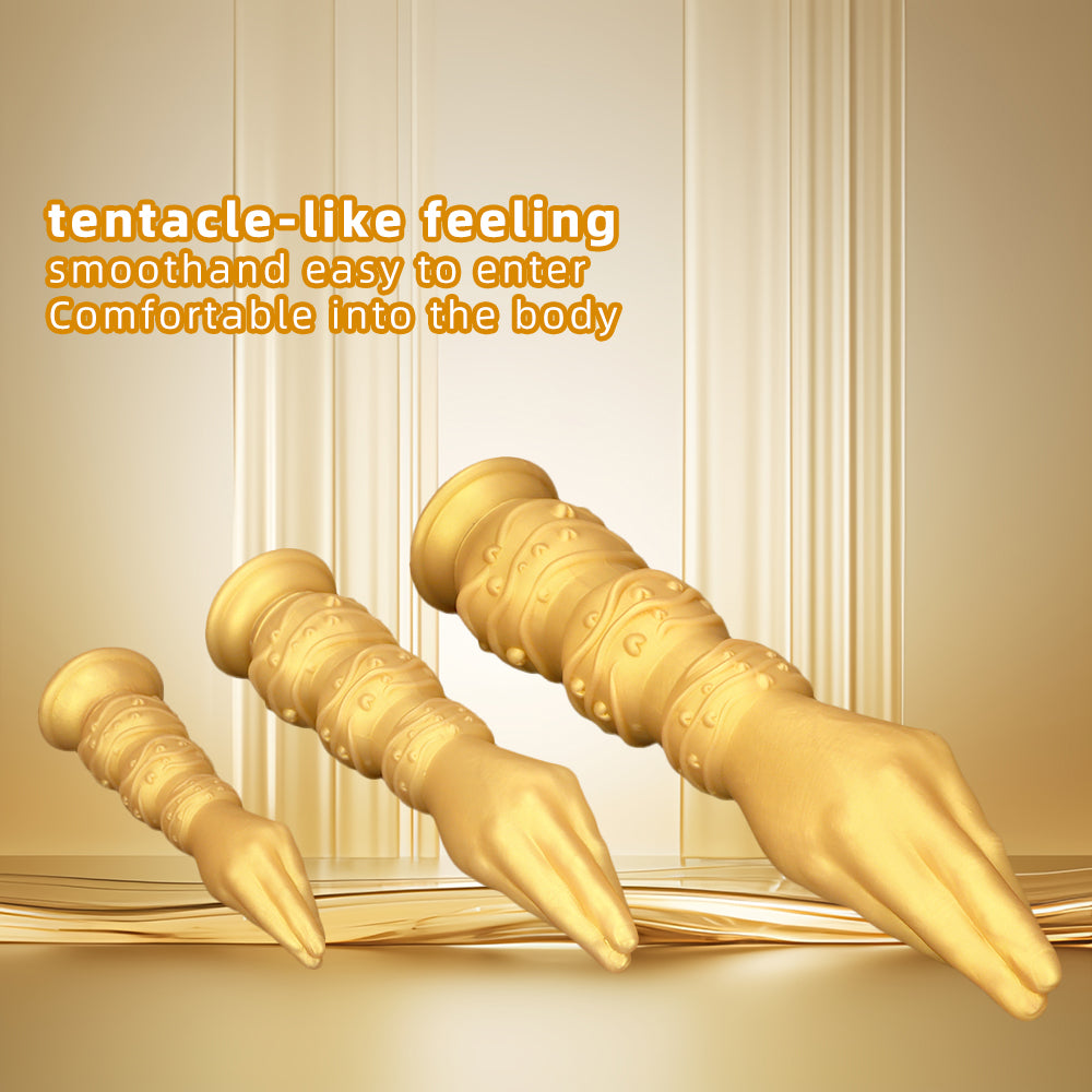 Fist Dildo 13Inch Tay Vàng Silicone Khổng Lồ Sâu Thực Tế