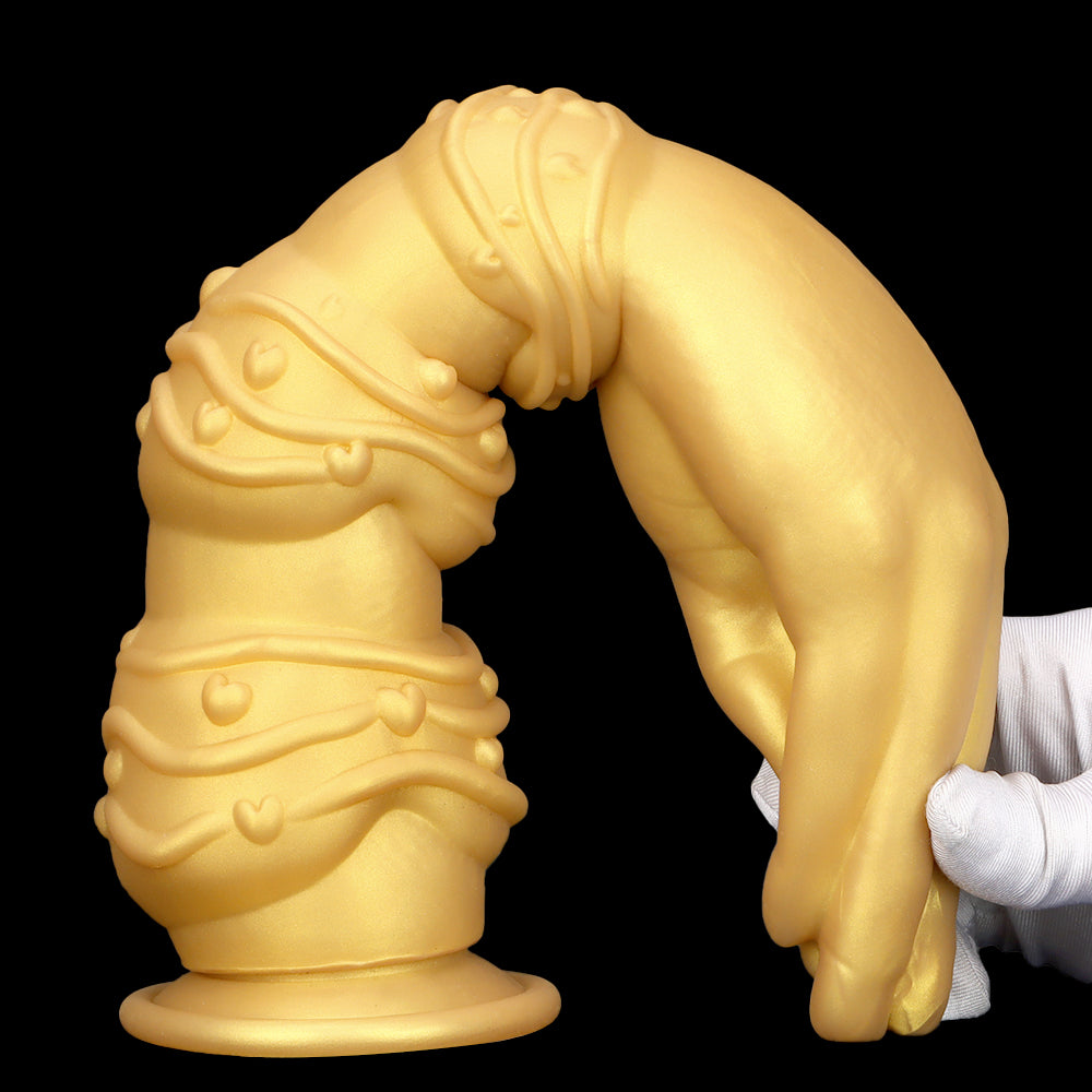 Fist Dildo 13Inch Tay Vàng Silicone Khổng Lồ Sâu Thực Tế