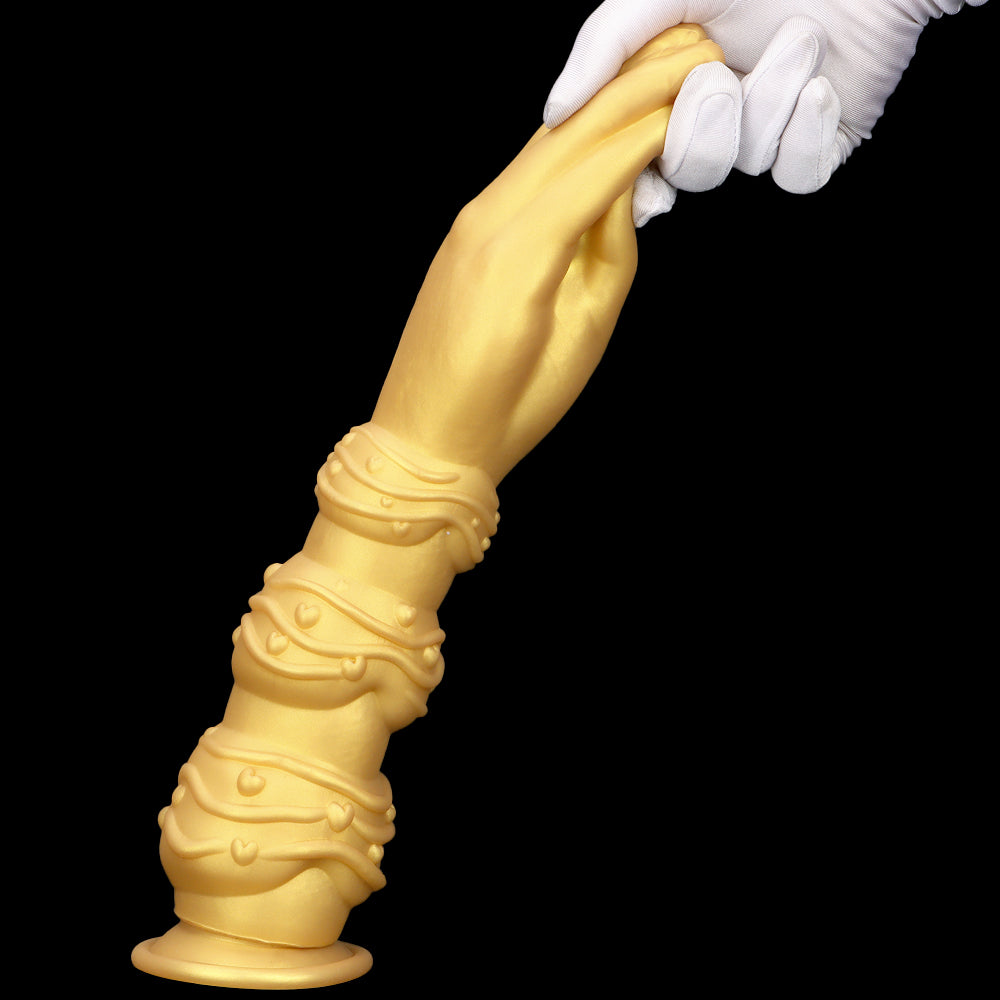 Fist Dildo 13Inch Tay Vàng Silicone Khổng Lồ Sâu Thực Tế