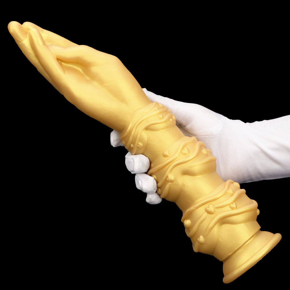 Fist Dildo 13Inch Tay Vàng Silicone Khổng Lồ Sâu Thực Tế