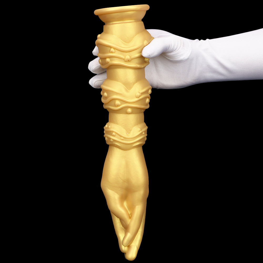 Fist Dildo 13Inch Tay Vàng Silicone Khổng Lồ Sâu Thực Tế