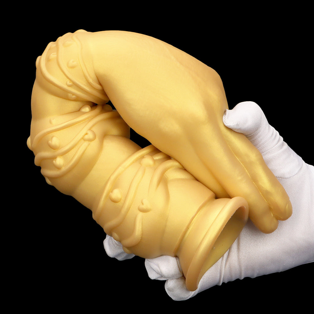 Fist Dildo 13Inch Tay Vàng Silicone Khổng Lồ Sâu Thực Tế
