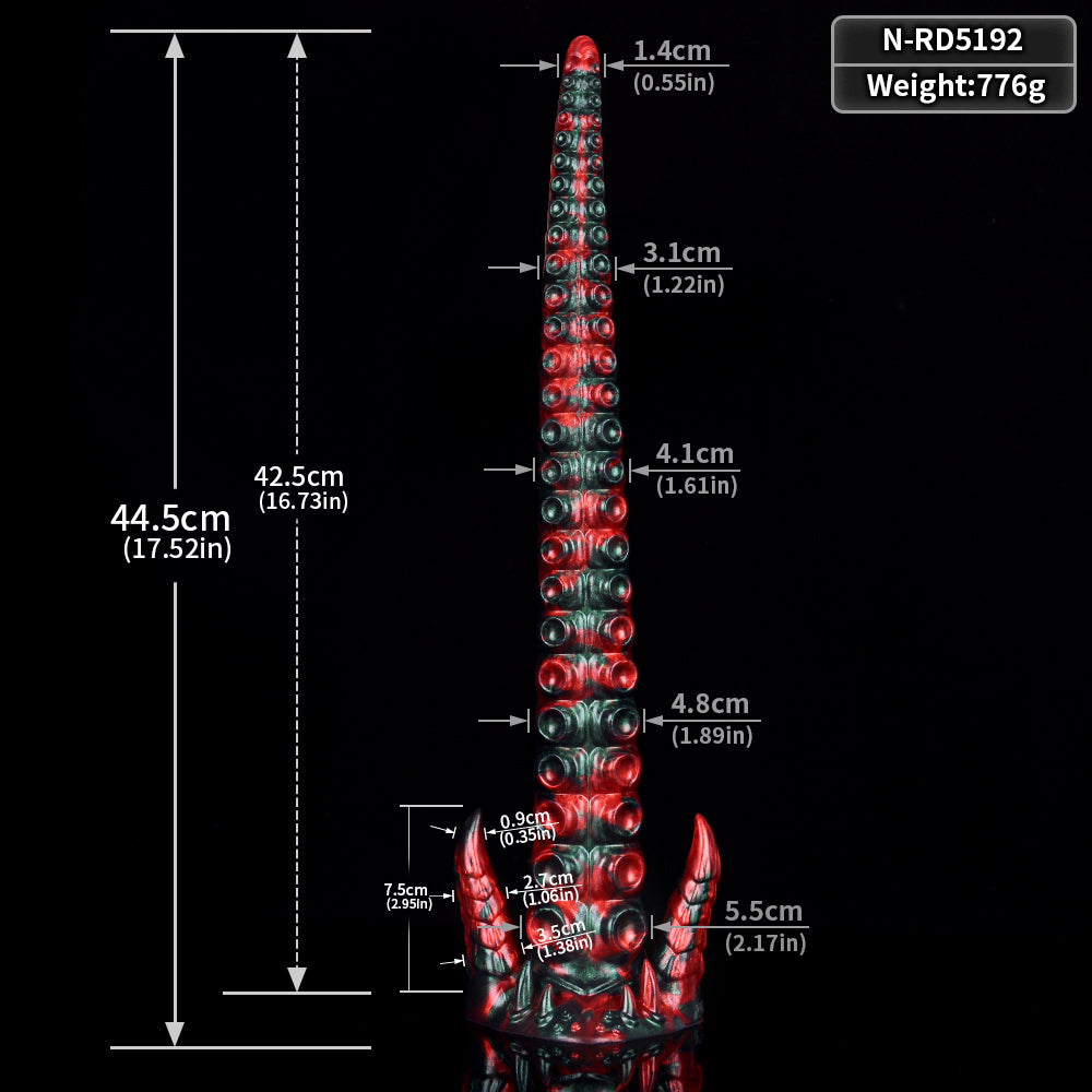 Tentacle Quỷ Đỏ 43cm Gai Silicone Dài Thú Vị