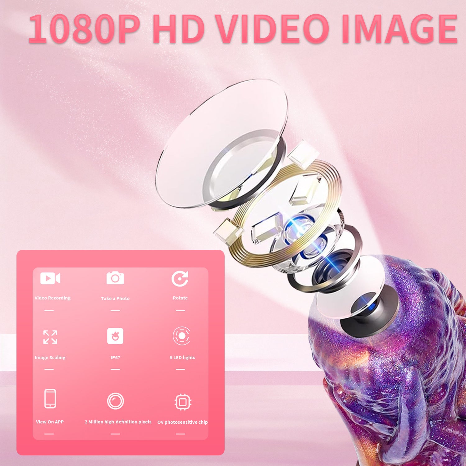Monster plug xúc tu APP camera HD nội soi kích thích
