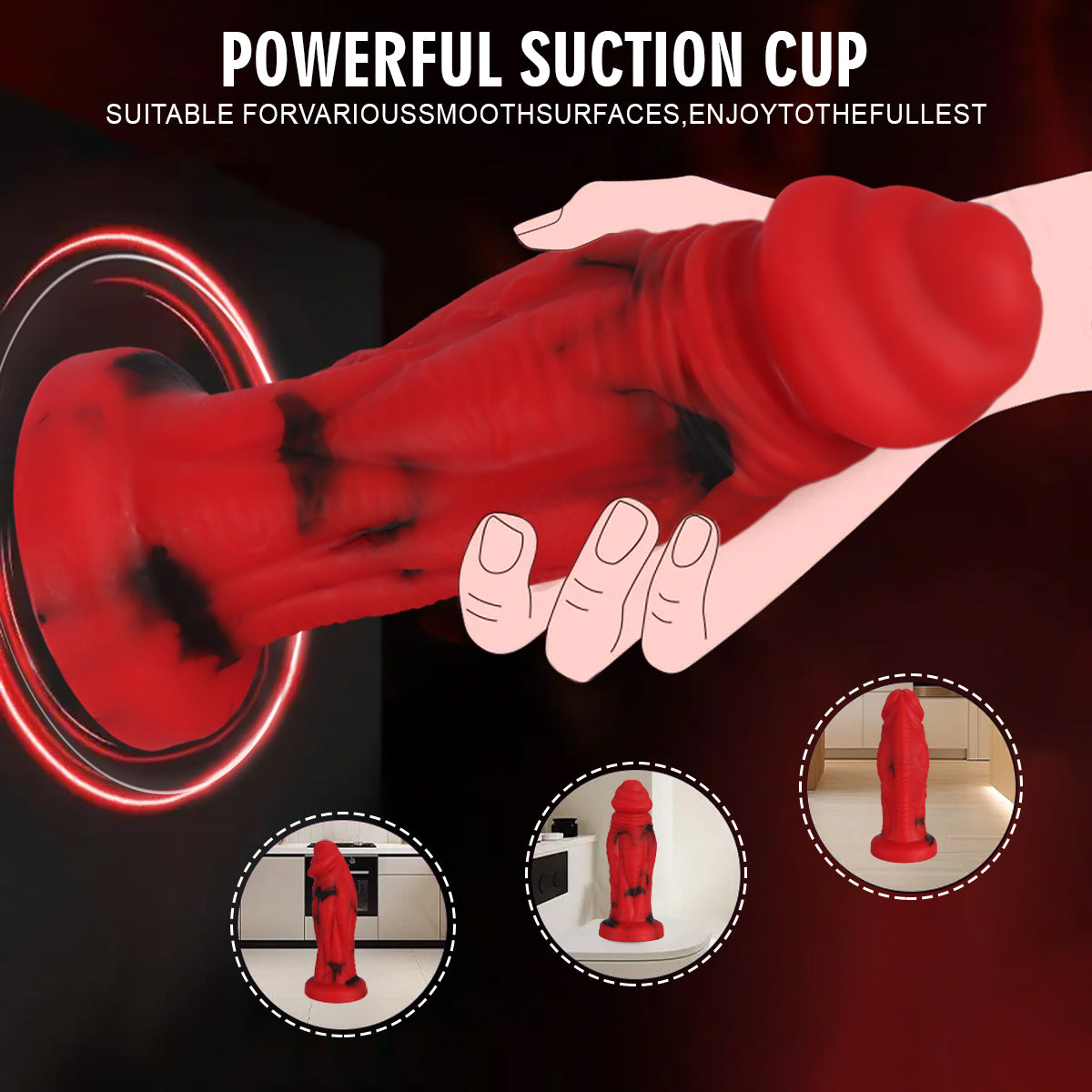 Quái Vật Dildo 3 Inch Siêu To Khủng Thỏa Mãn Mãnh Liệt Extra Large