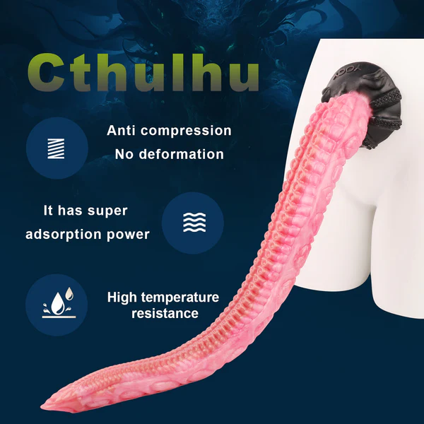 Tentacle Dildo Hồng Khổng Lồ 25 Inch, Siêu Dài Đam Mê!
