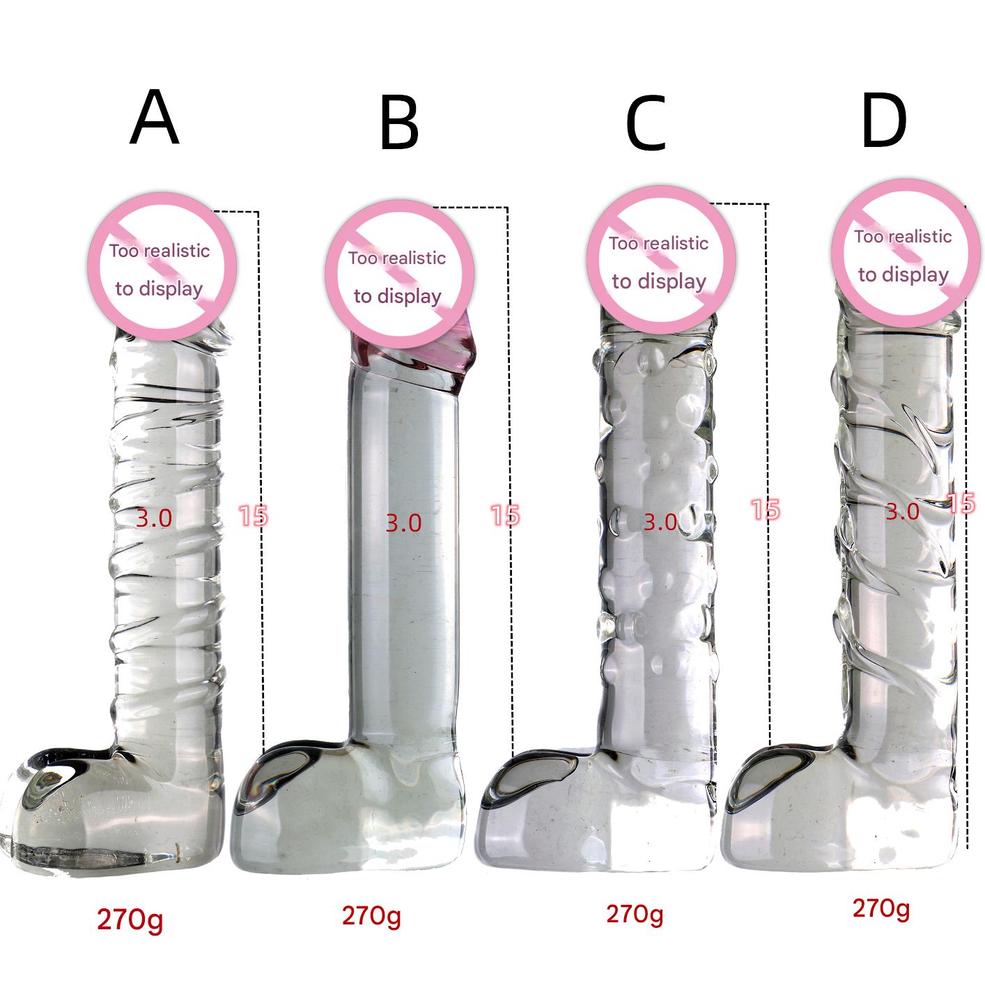 Dildo Kính 5 Inch chèn sâu bền bỉ sướng mãnh liệt