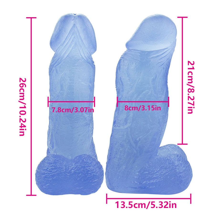 Dildo Thạch Xanh 3 Inch Gân Nổi Lấp Đầy Dày Dildo Thạch Xanh 3 Inch Gân Nổi Lấp Đầy Dày