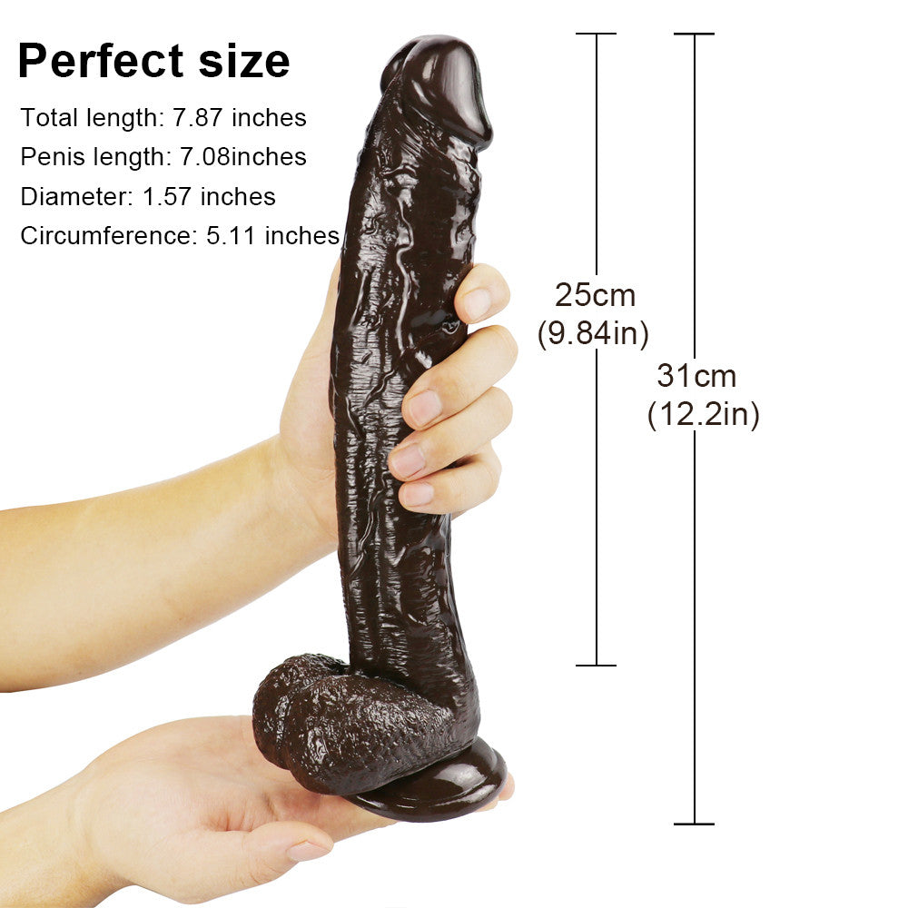 Dildo Cà Phê Cong 25cm Lớn Lao Động Vật