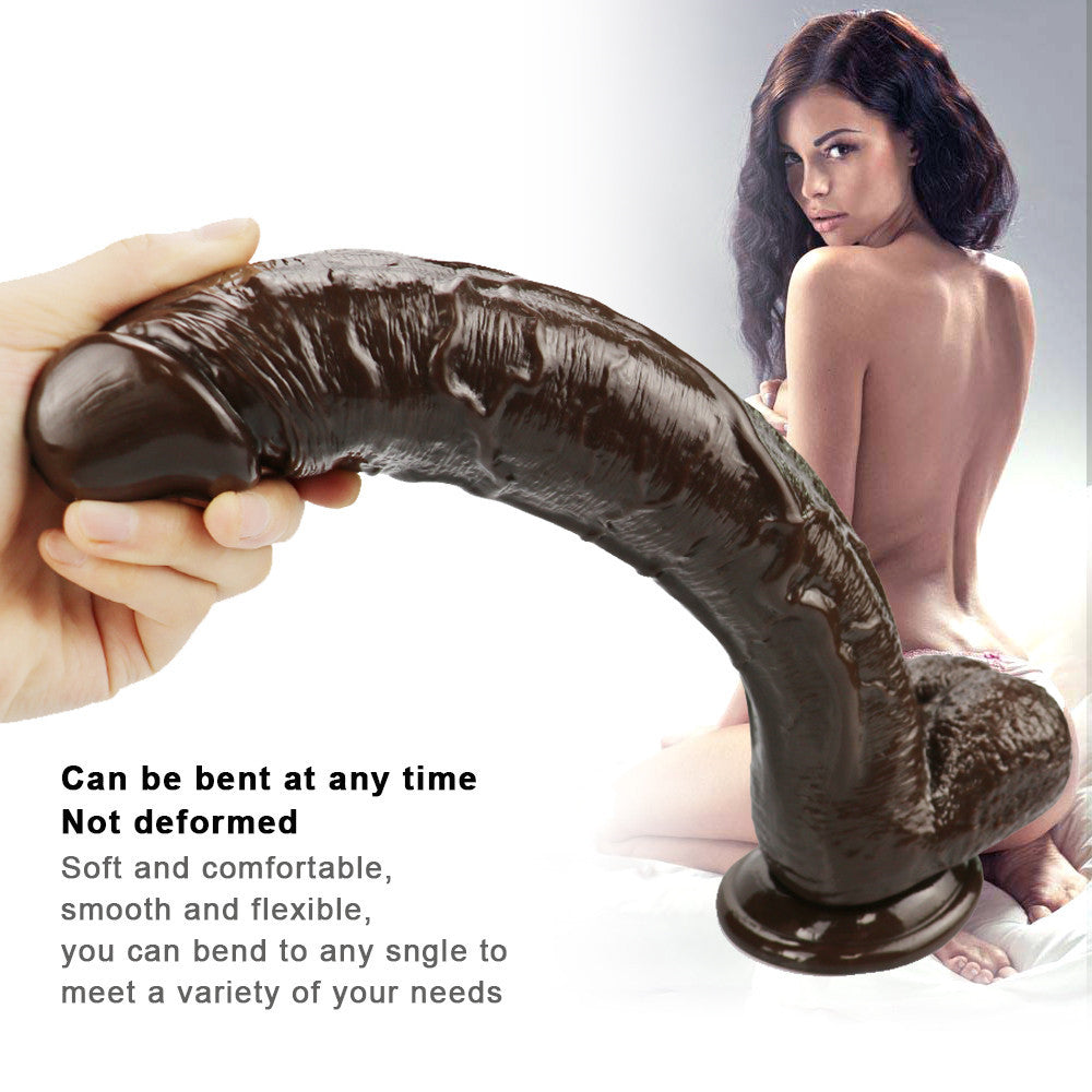 Dildo Cà Phê Cong 25cm Lớn Lao Động Vật