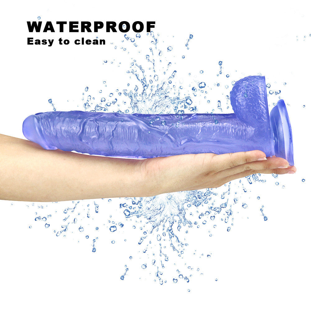 Yang Vật PVC Cong 25cm Xanh Dương Sướng Cực Mạnh