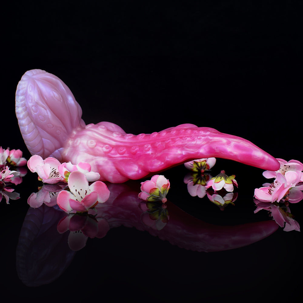 9 Inch Tentacle Dildo Quái Hồng Cong Khổng Lồ Phê