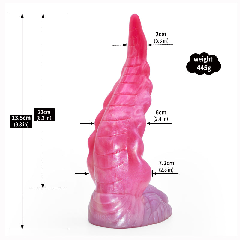 9 Inch Tentacle Dildo Quái Hồng Cong Khổng Lồ Phê