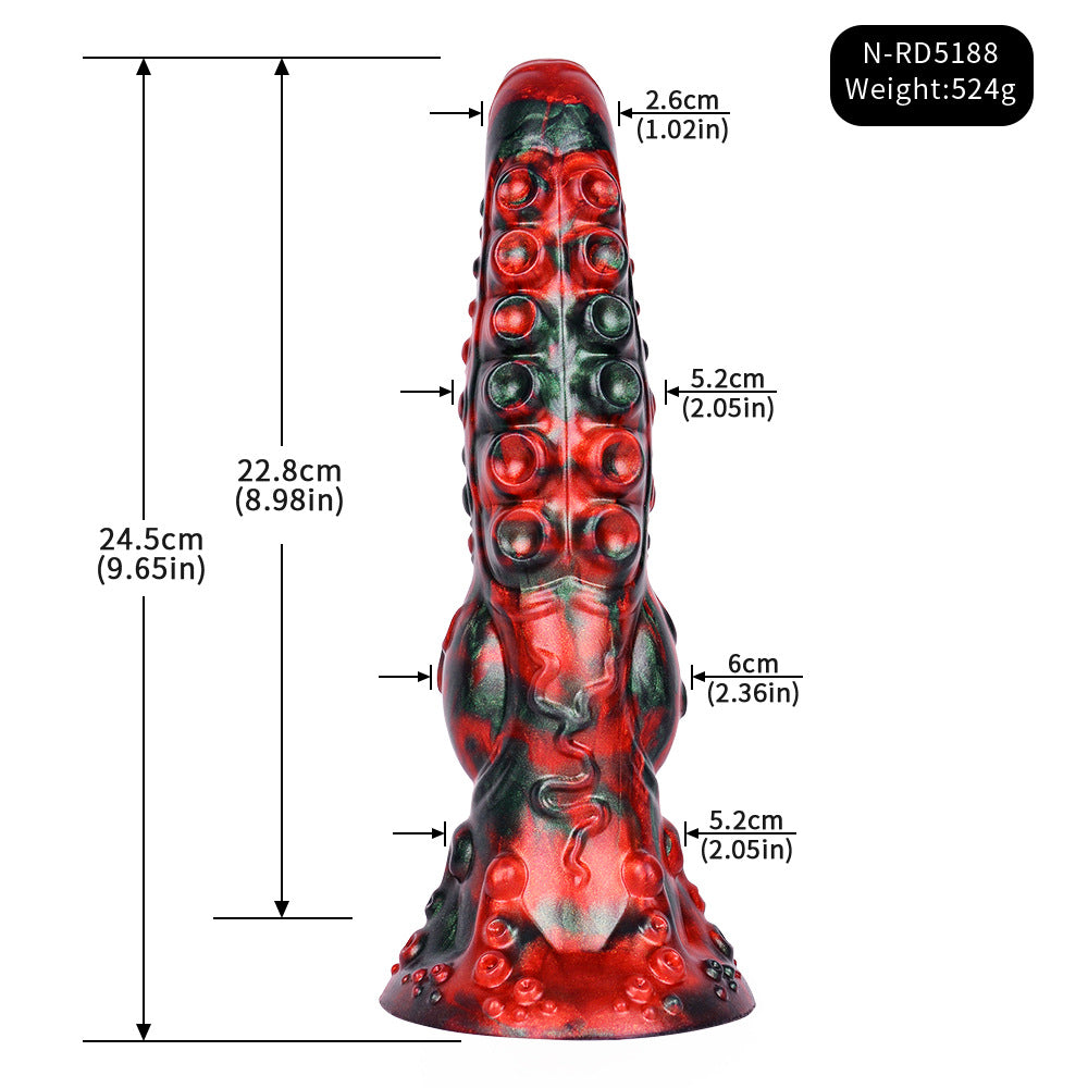 Dildo Tentacle Fantasy Nút Hút Gai Kích Thích Cuồng