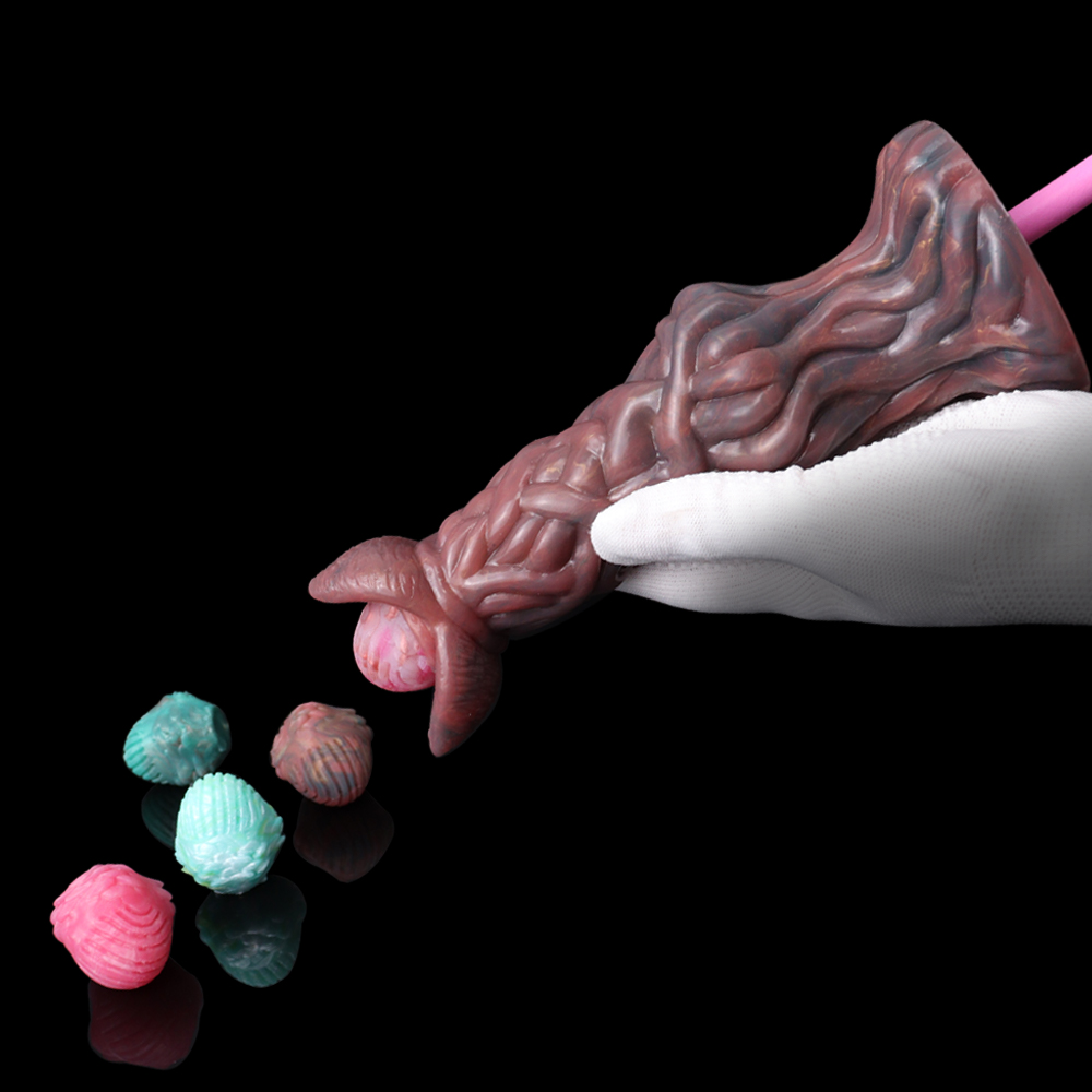 FAAK Ovipositor Dildo Đẻ Trứng Silicone Anal Vui Nhộn
