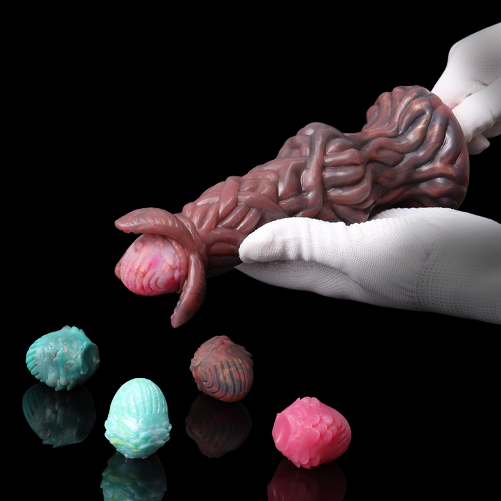 FAAK Ovipositor Dildo Đẻ Trứng Silicone Anal Vui Nhộn