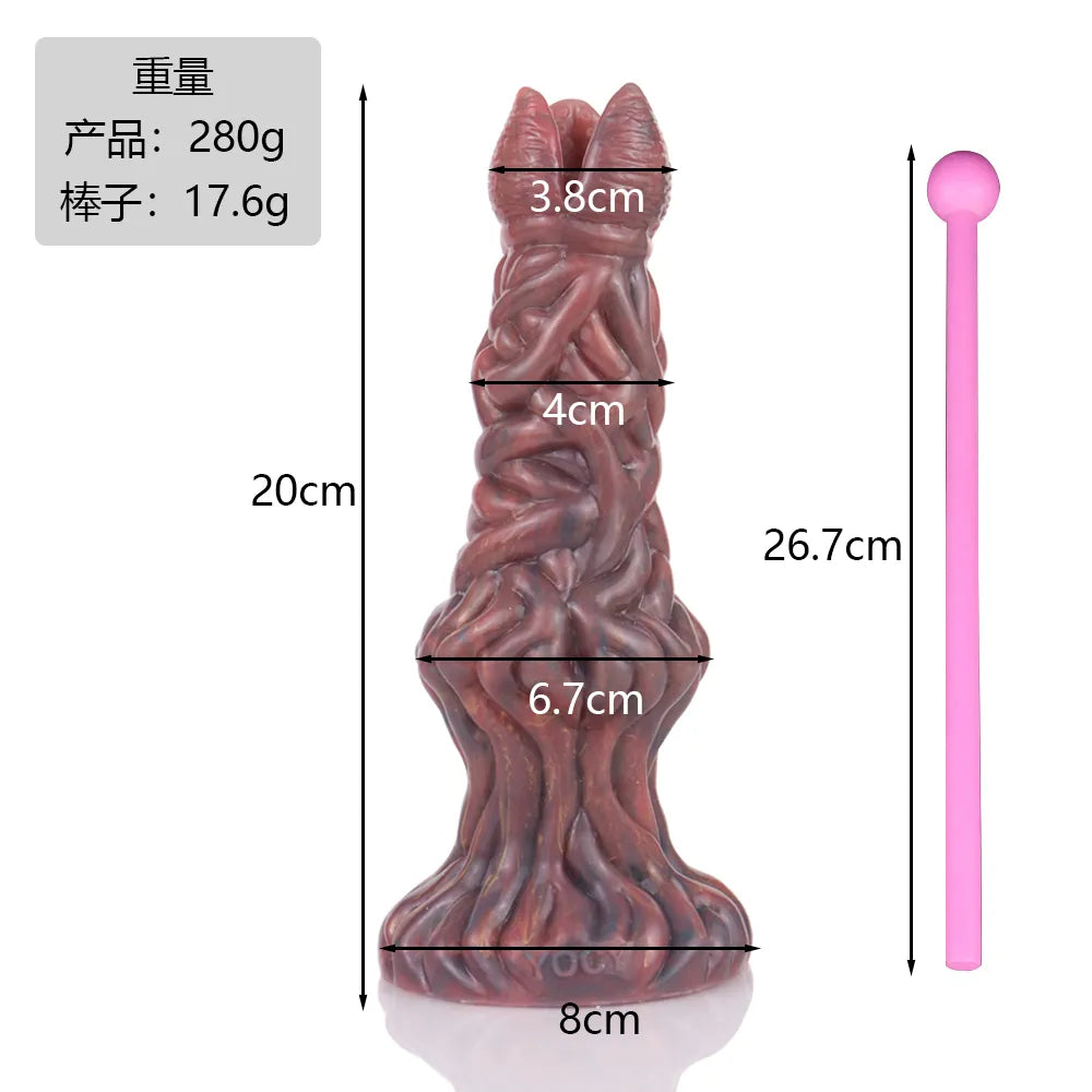 FAAK Ovipositor Dildo Đẻ Trứng Silicone Anal Vui Nhộn