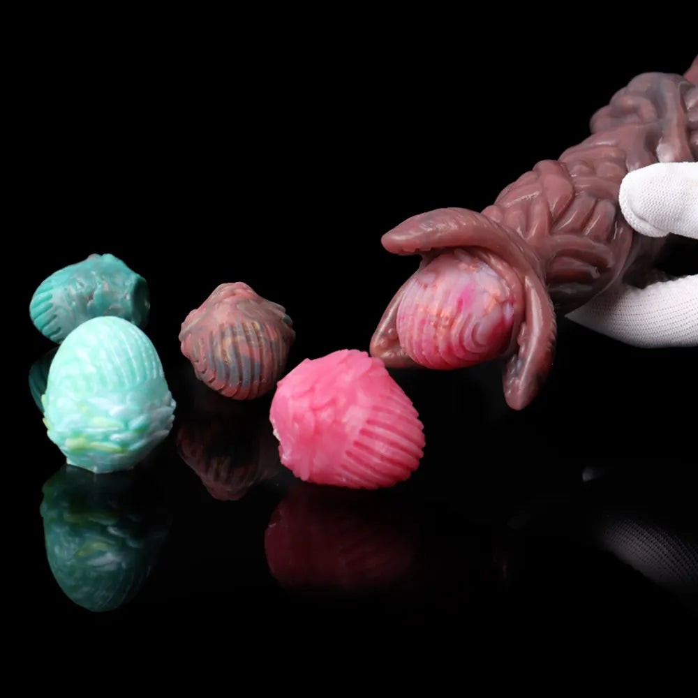 FAAK Ovipositor Dildo Đẻ Trứng Silicone Anal Vui Nhộn