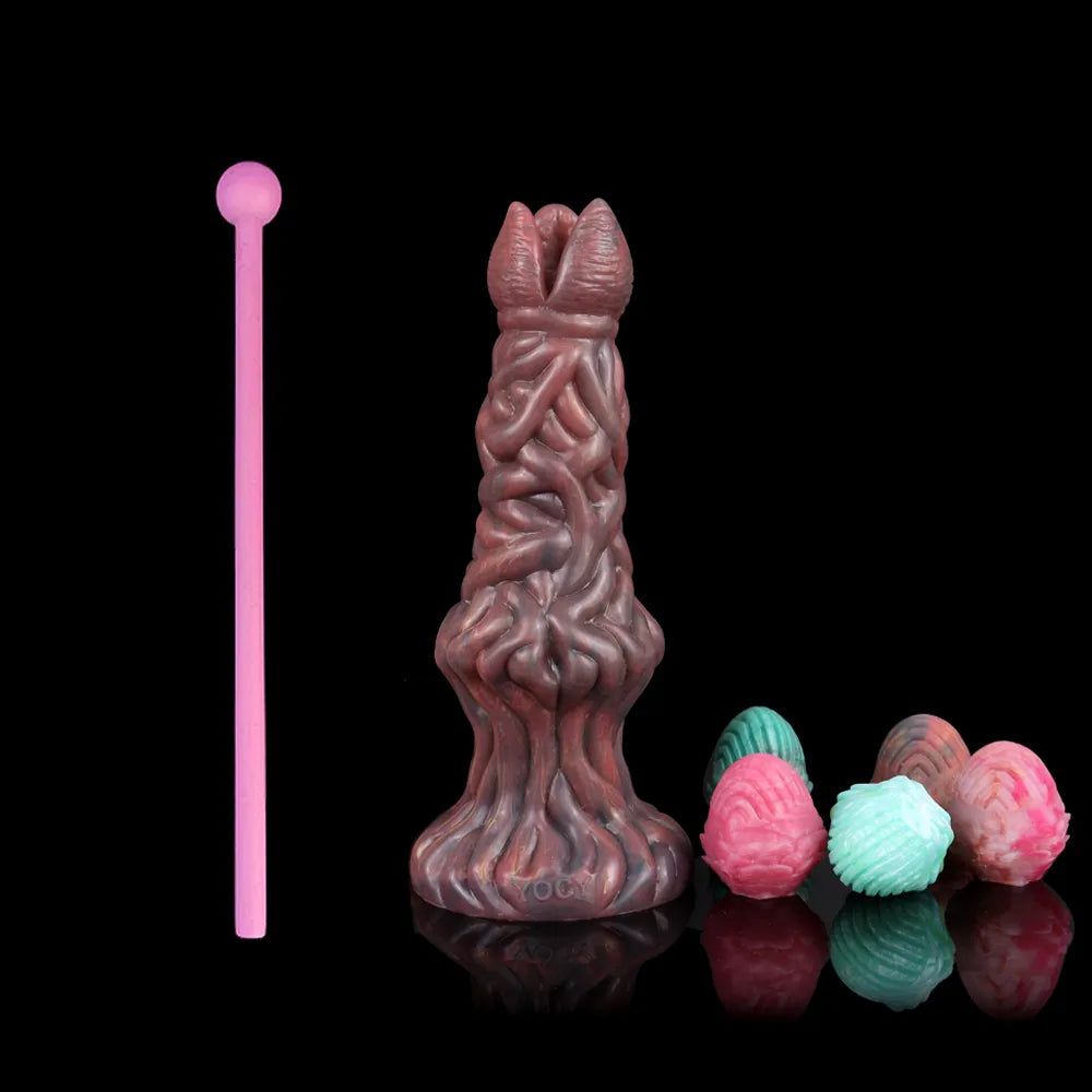 FAAK Ovipositor Dildo Đẻ Trứng Silicone Anal Vui Nhộn